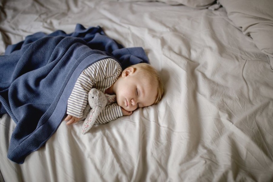 Bambusowy kocyk denim 80x100 - classic / My Memi