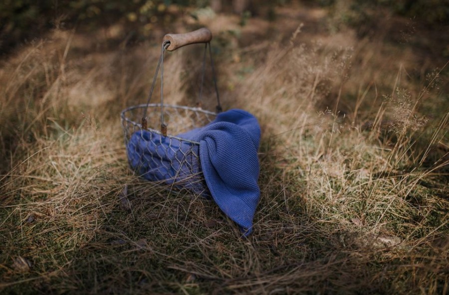 Bambusowy kocyk denim 80x100 - classic / My Memi