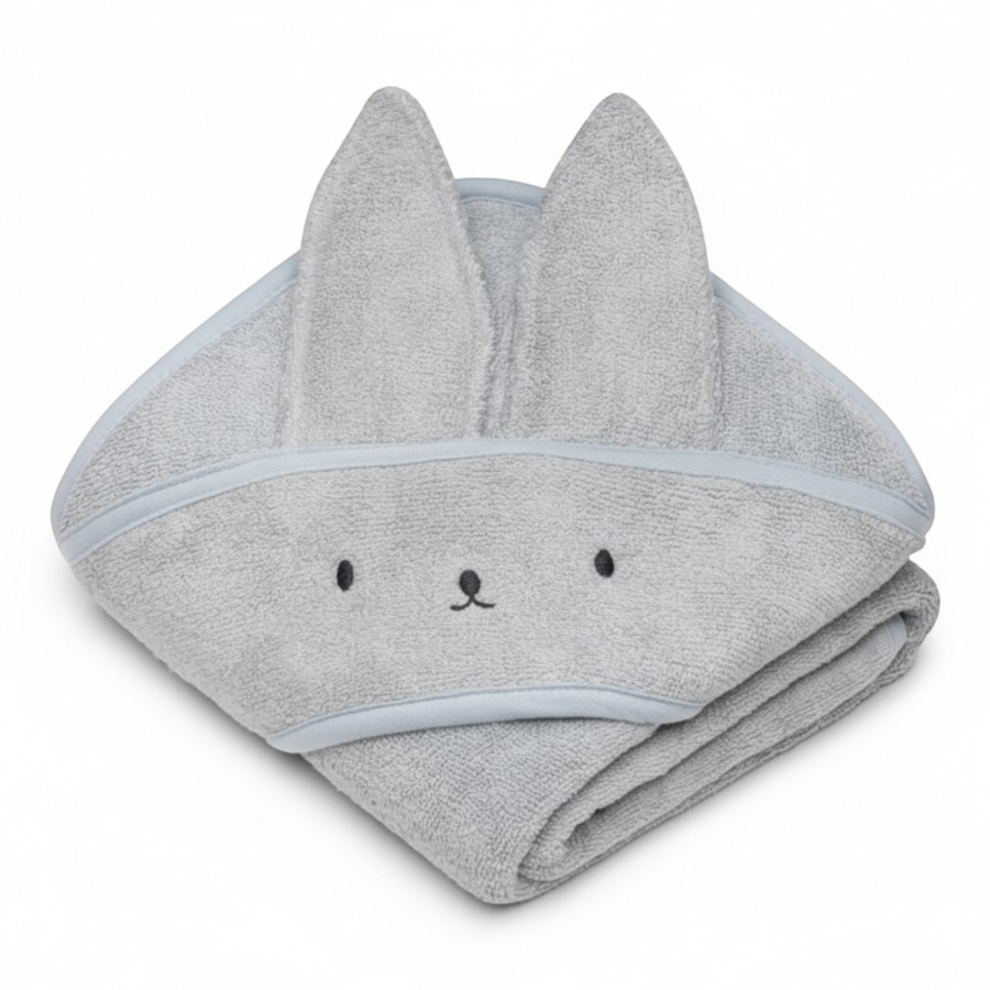 Bambusowy ręcznik light grey - rabbit / My Memi