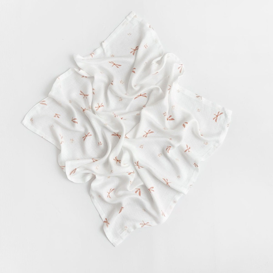 2pak pieluszek muślinowych 70x70cm – ważki i pszczółki / Bolo