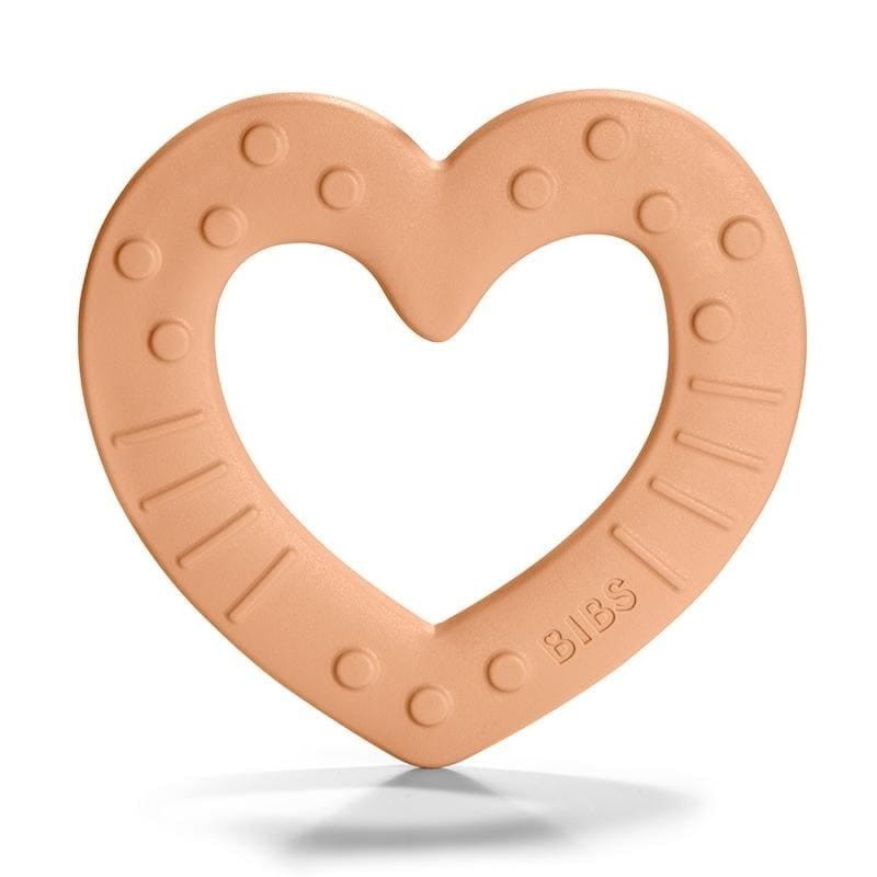 Baby Bitie Heart gryzak dla niemowlaka - peach / BIBS