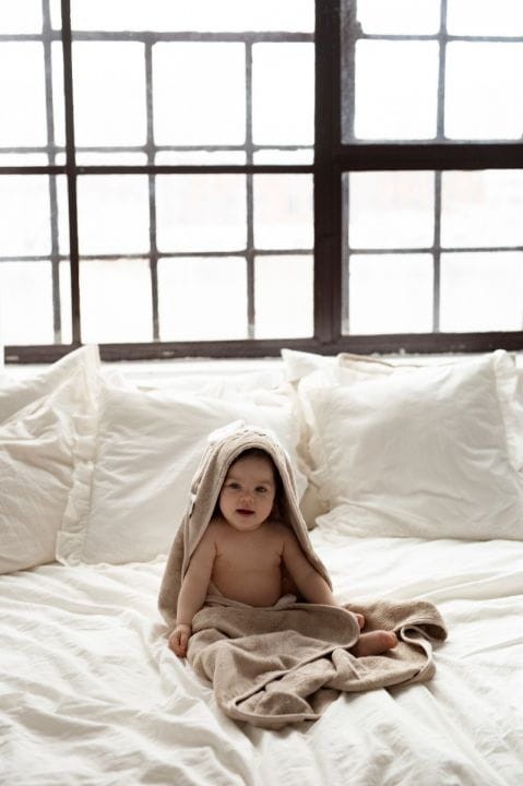 Bambusowy ręcznik beige - mouse / My Memi