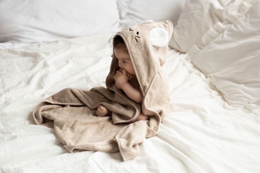 Bambusowy ręcznik beige - mouse / My Memi