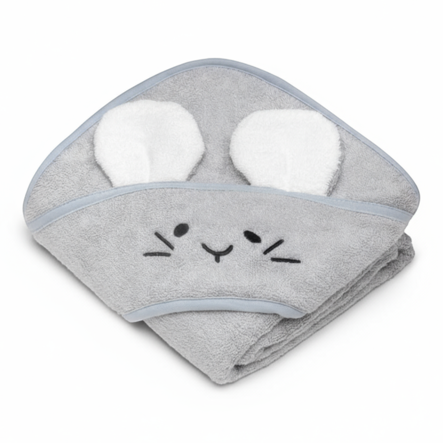 Bambusowy ręcznik light grey - mouse / My Memi