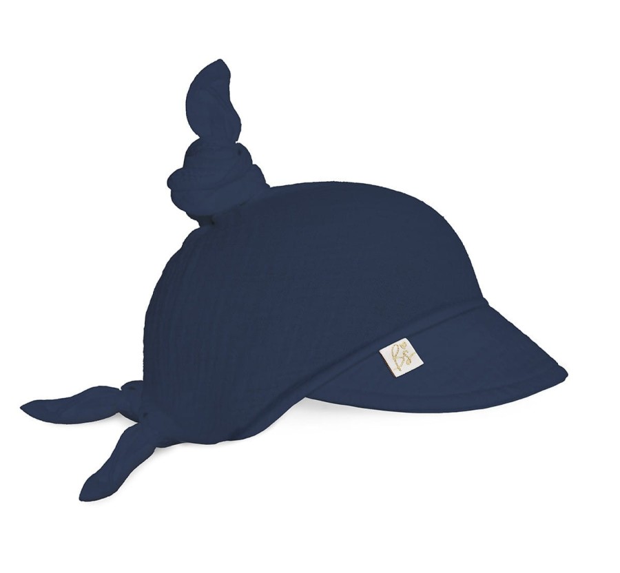 Muślinowa chusteczka na głowę - Navy / BabySteps