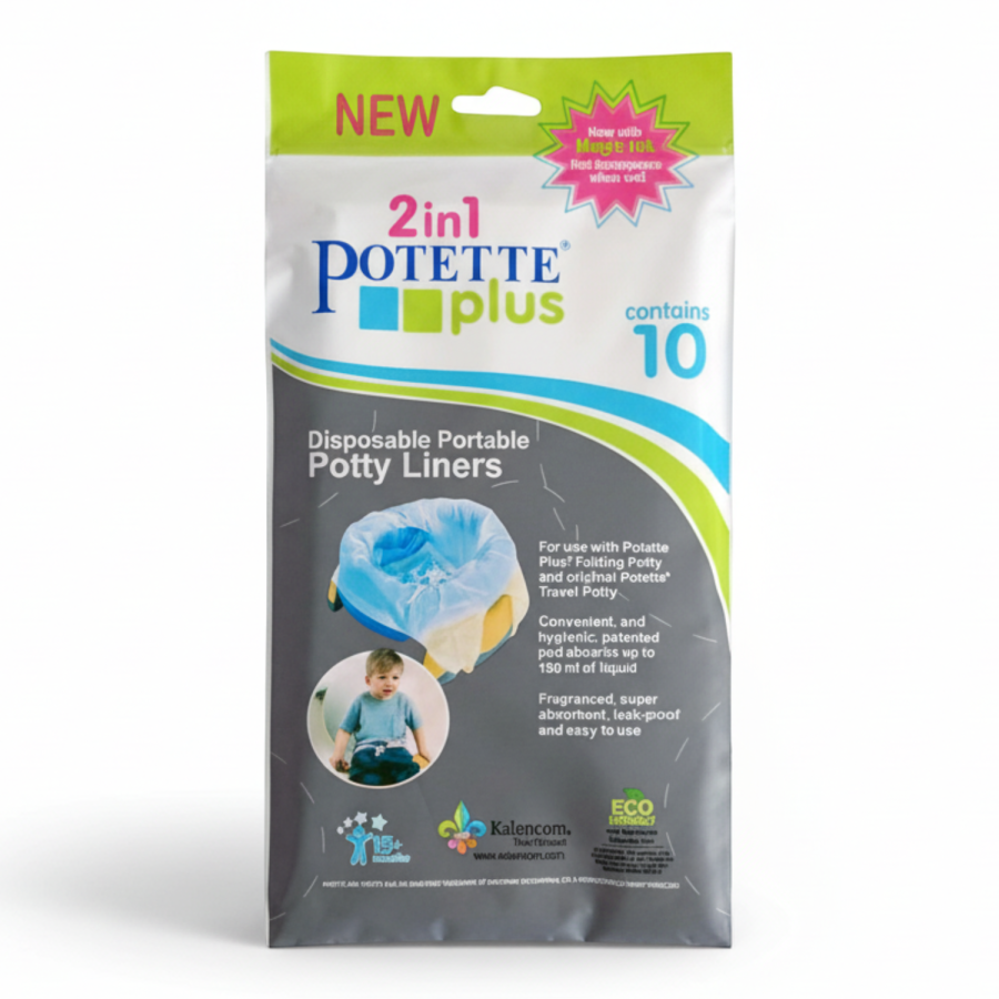 Jednorazowe wkłady biodegradowalne do nocnika 10 szt. / Potette Plus