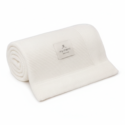 Bambusowy kocyk cream 80x100 - classic / My Memi