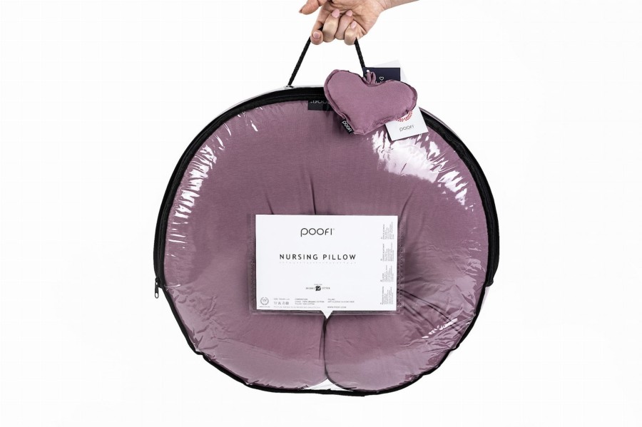 Poduszka do karmienia Organic kolor: fiołek / Poofi