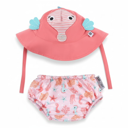 Pieluszka kąpielowa + czapka Konik Morski / Zoocchini