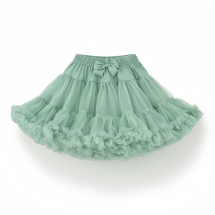 Spódnica Pettiskirt - brudna mięta / Manufaktura Falbanek