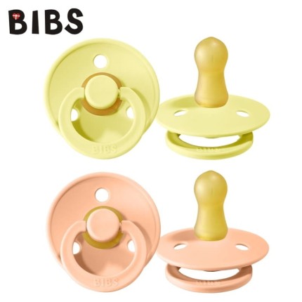 Smoczek Bibs 2-pak SUNSHINE & PEACH SUNSET, rozm. 0-6m