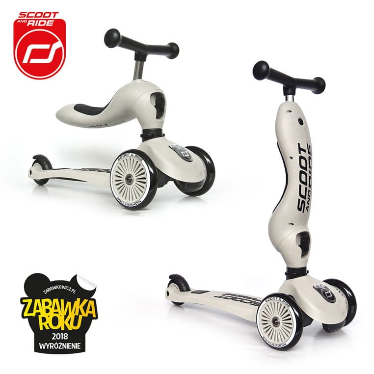 Highwaykick1 2w1 Jeździk i hulajnoga 1-5 lat Ash / Scootandride