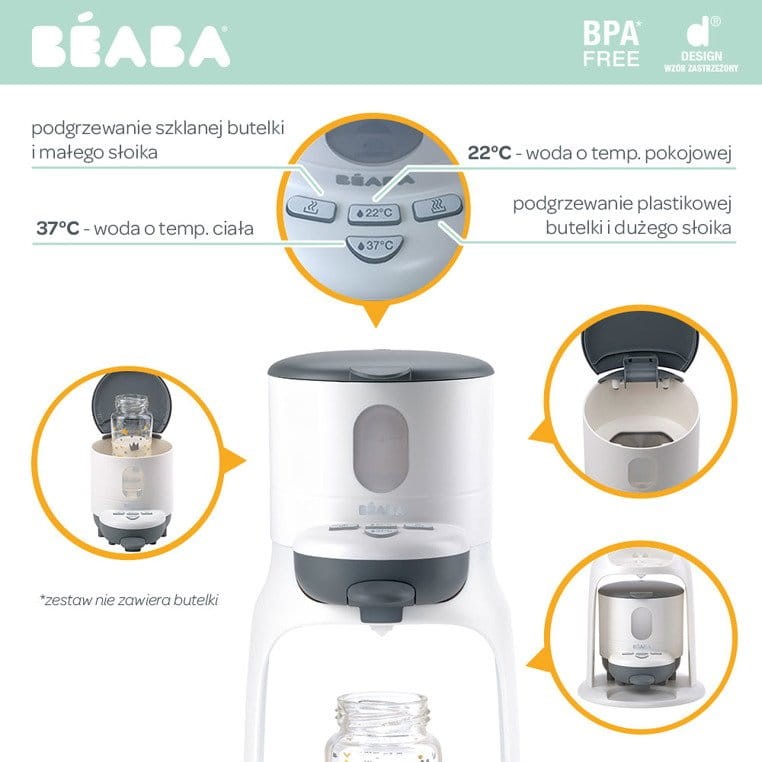 Ekspres do mleka 2w1 White/grey Bib'expresso® / Beaba