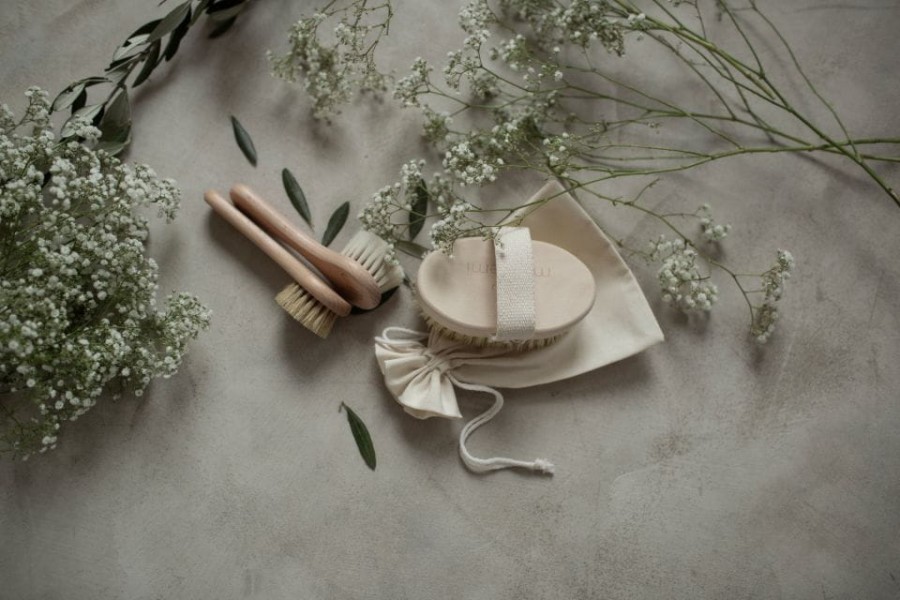 Szczotka z naturalnego włosia koziego relaksacyjna / My Memi