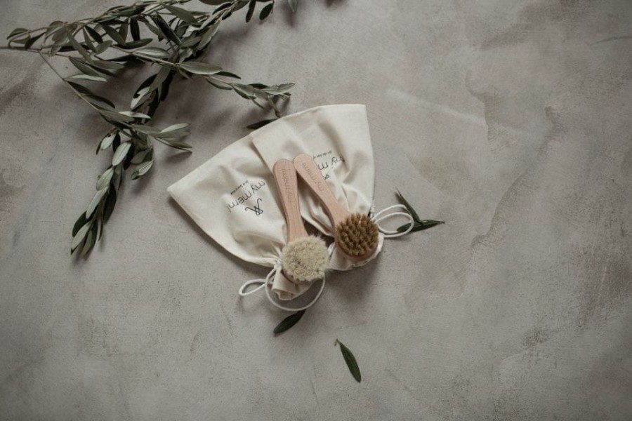 Szczotka z naturalnego włosia koziego relaksacyjna / My Memi