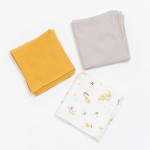 Zestaw trzech pieluszek muślinowych - Yellow Mellow / Bim Bla