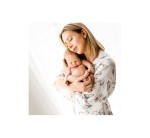 Szlafrok dla kobiet w ciąży i dla mam- Pastel Flowers / BabyStep