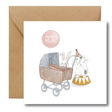 Kartka okolicznościowa Hello World / Hi Little