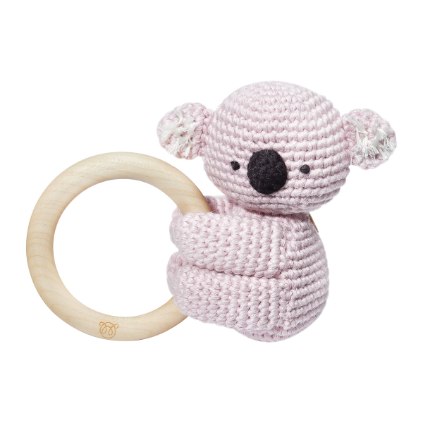 Grzechotko-gryzak KOALA pudrowy róż / Maylily