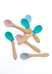 Łyżeczki do nauki samodzielnego jedzenia zielona niebieska / Minikoioi