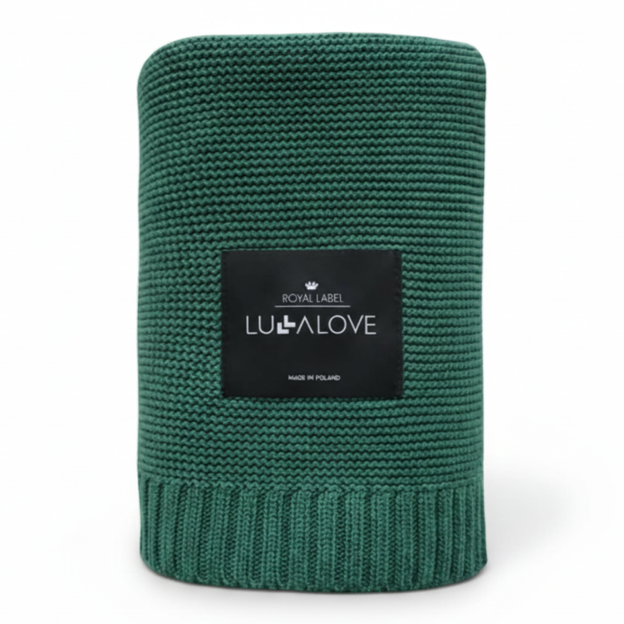 BAMBUSOWY KOC 80X100 BUTELKOWA ZIELEŃ  LULLALOVE.jpg