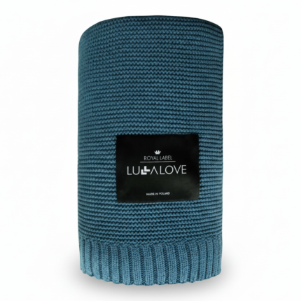 Bambusowy koc 80x100 Petrol / Lullalove