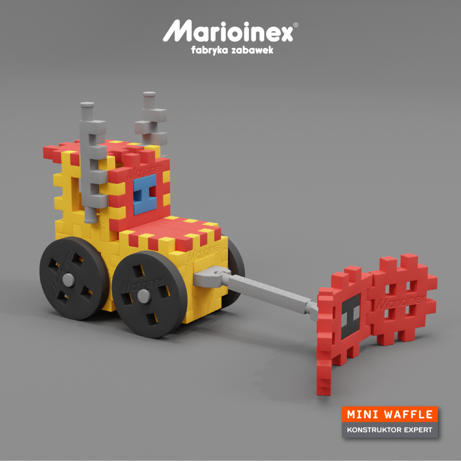Klocki waffle MINI Konstruktor Expert 141 szt. / Marioinex