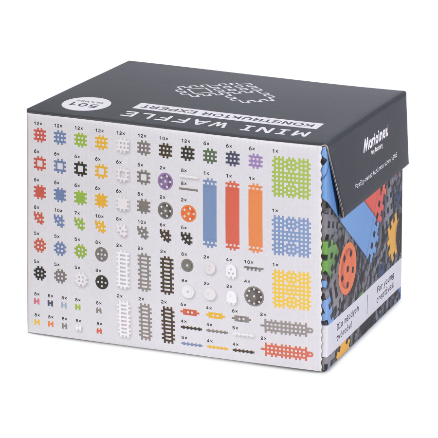 Klocki waffle MINI Konstruktor Expert 501 szt. / Marioinex