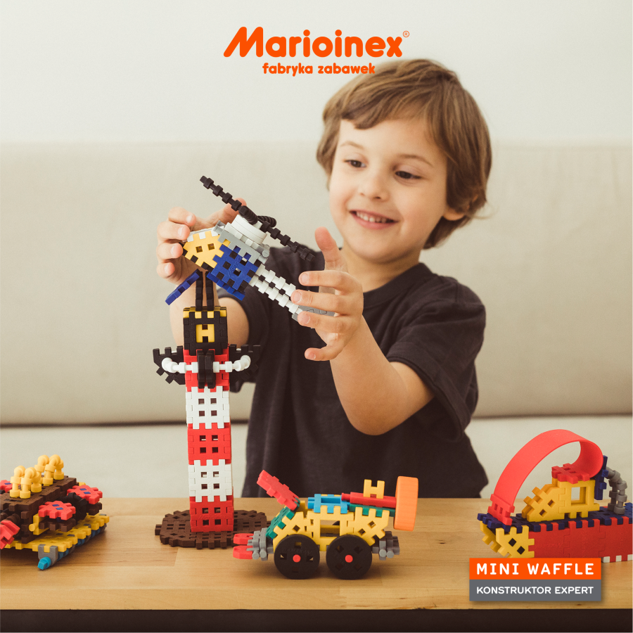 Klocki waffle MINI Konstruktor Expert 501 szt. / Marioinex