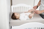 Prześcieradło na przewijak Jasny szary / Sleepee