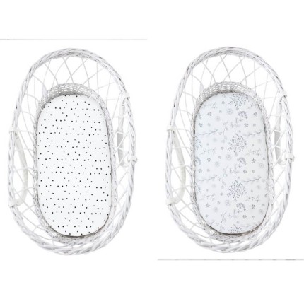 Prześcieradło do gondoli We Care 2-pak Kropki-Bloom / Sleepee