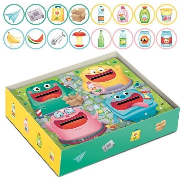 Gra planszowa memory dla dzieci - Segregacja śmieci / Adventerra Games