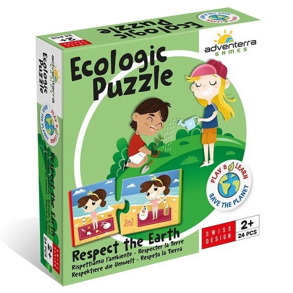 Puzzle ekologiczne dla dzieci - Ochrona środowiska / Adventerra Games