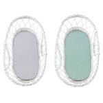 Prześcieradło do gondoli We Care 2-pak Jasny szary-Mięta / Sleepee