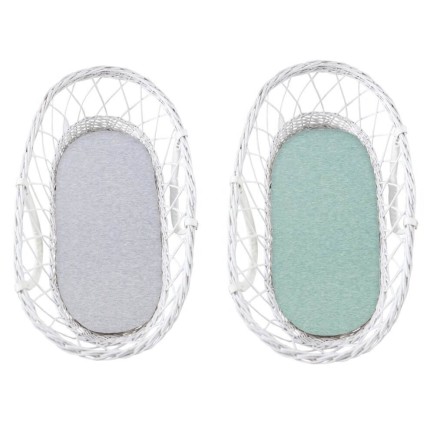 Prześcieradło do gondoli We Care 2-pak Jasny szary-Mięta / Sleepee