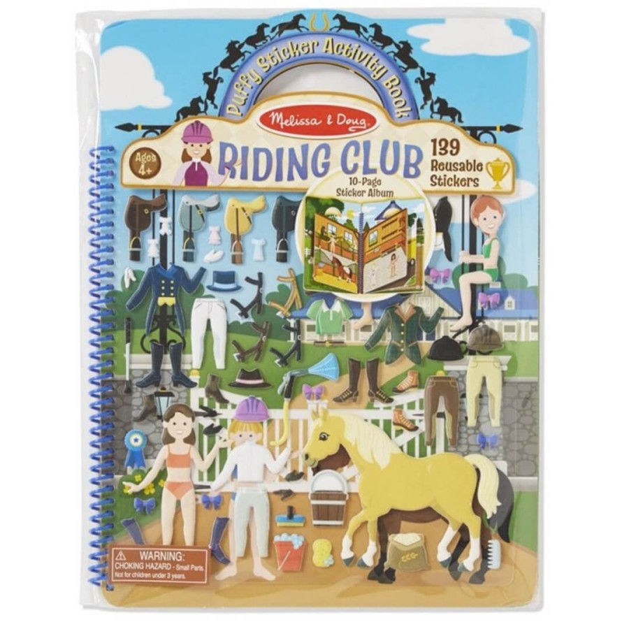 Książeczka z Puszystymi Naklejkami Klub Jeździecki 4-8 lat / Melissa and Doug