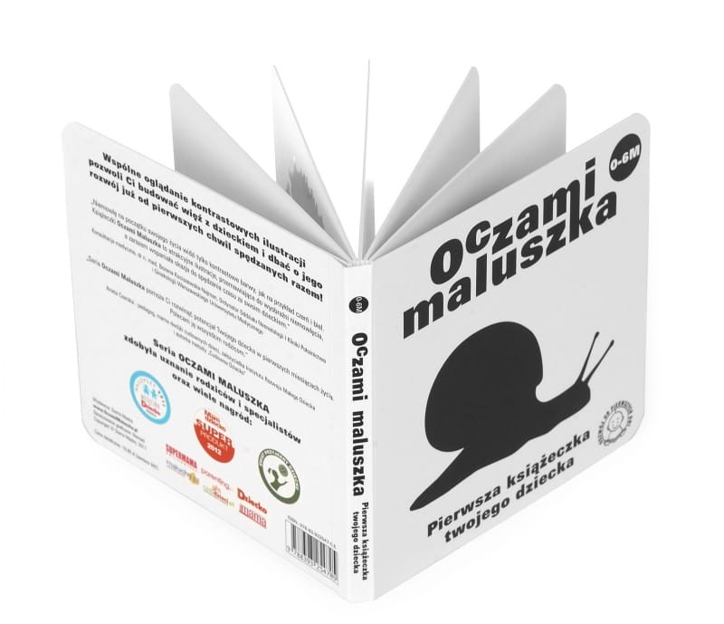 Oczami Maluszka kontrastowa książeczka Ślimak / Sierra Madre