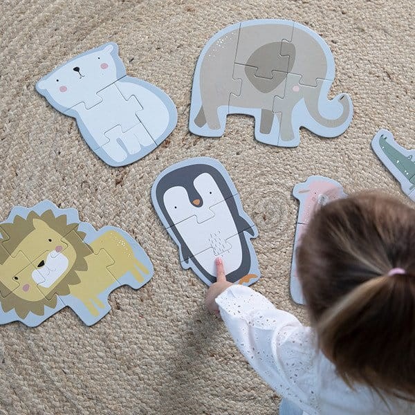 Puzzle Zoo-6 elementów / Little Dutch