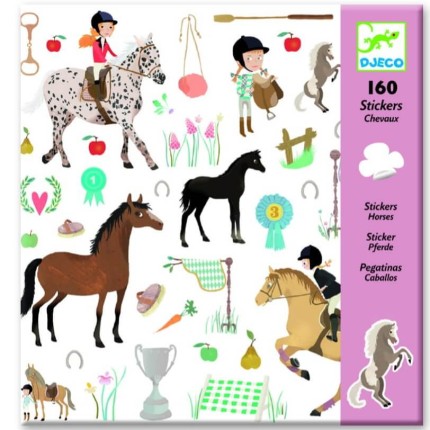 Zestaw naklejek - konie / Djeco DJ08881