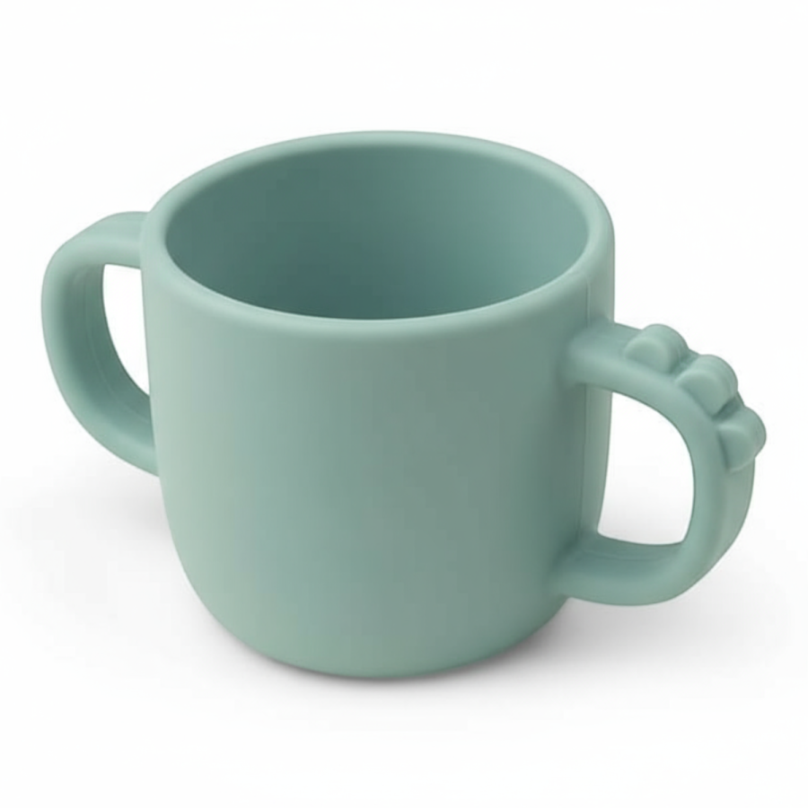 Peekaboo kubek silikonowy Croco Blue/ Done by Deer