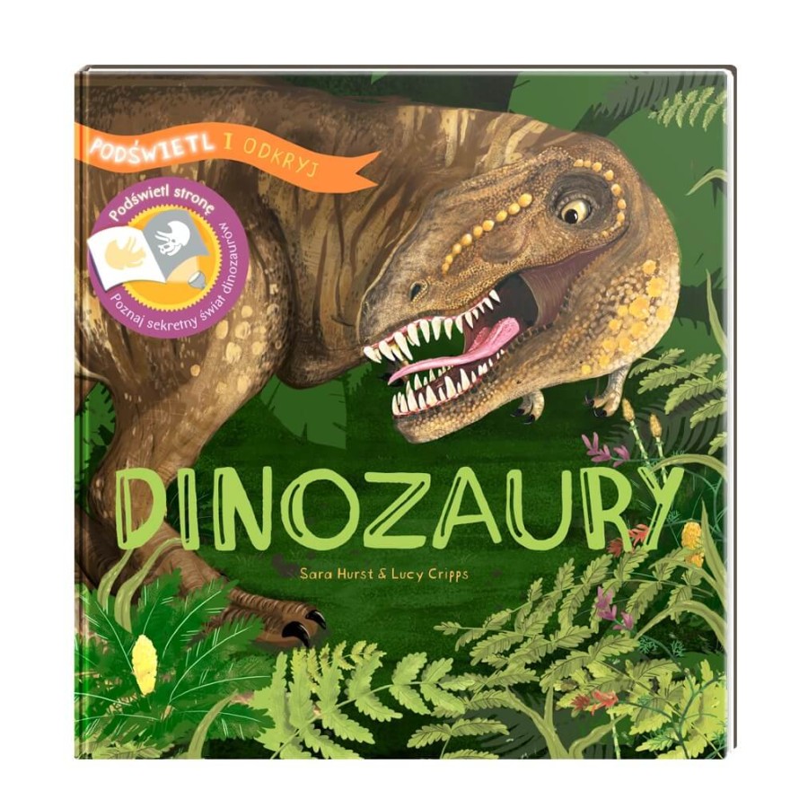 Dinozaury. Podświetl i Odkryj / Wydawnictwo Api Papi
