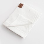 Kocyk bawełniany 80×100 – biały / Bolo