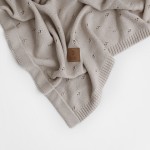 Kocyk bawełniany 80×100 – cappuccino / Bolo