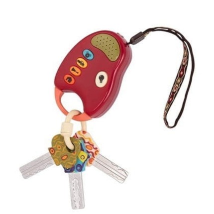 FunKeys – zestaw kluczy samochodowych z pilotem CZERWONY / B.Toys BX1204Z