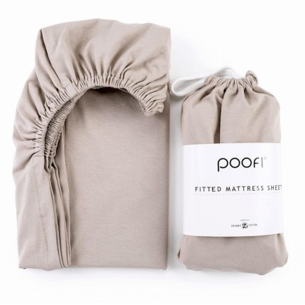 Prześcieradło Organic&Color NUGAT / POOFI