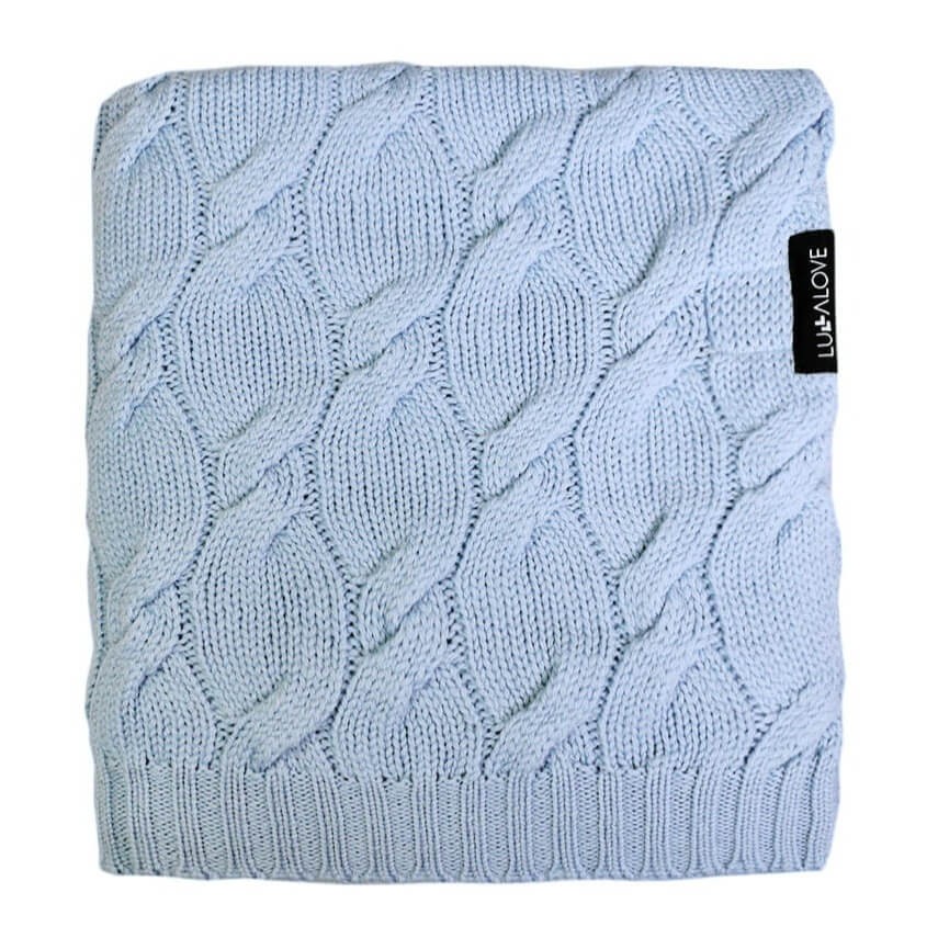 KOCYK Z WEŁNY MERINO - NIEBIESKI, KOLEKCJA PREMIUM / LULLALOVE