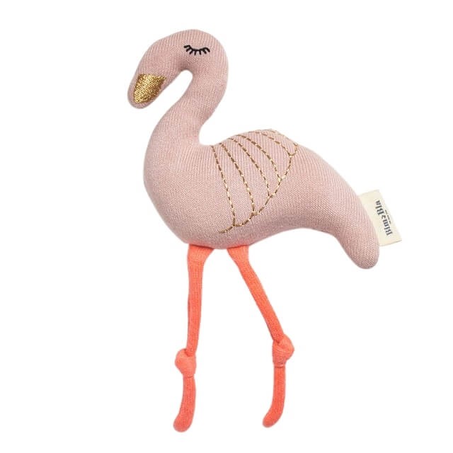 Miękka grzechotka - pink flamingo / Bim Bla
