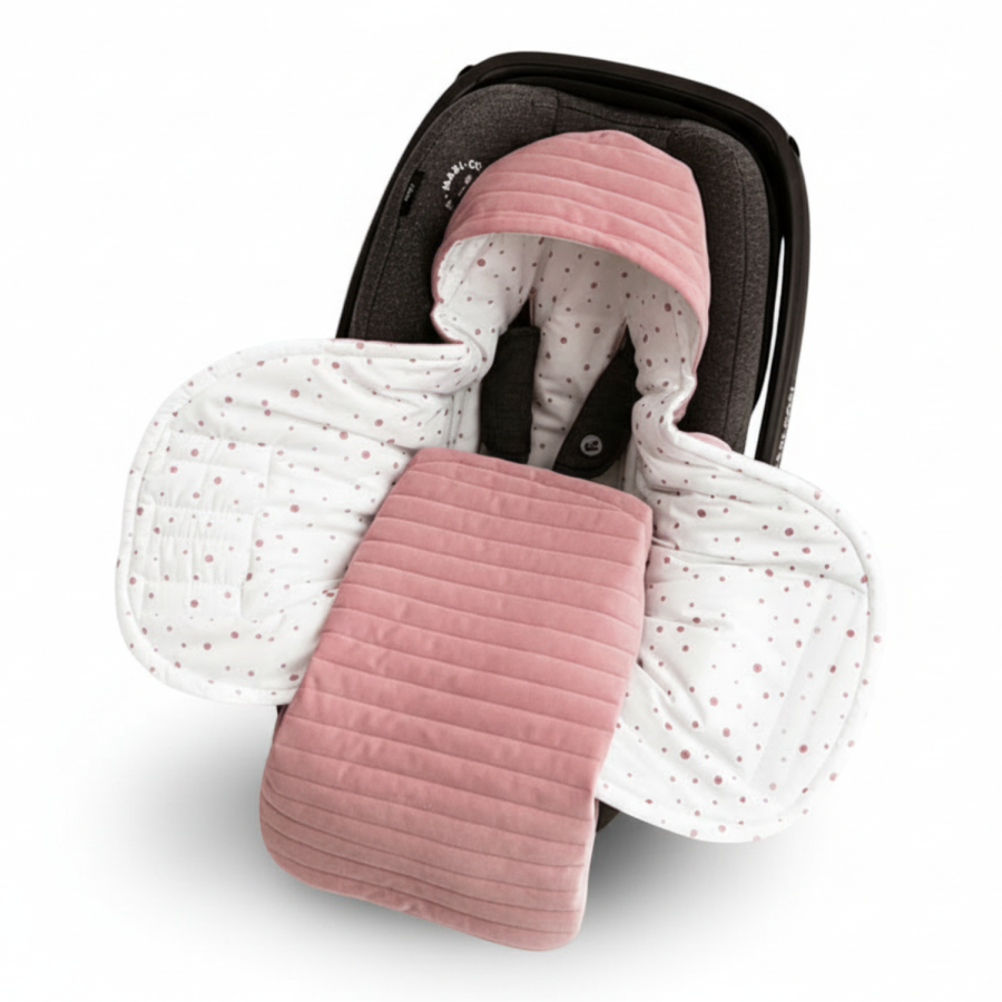 Otulacz do fotelika – różowy / Bolo