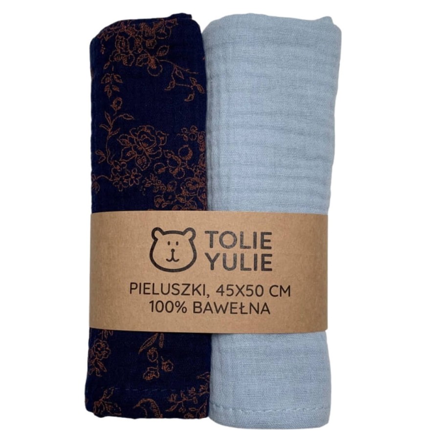 2-pak pieluszek muślinowych Bird Night / Tolie Yulie