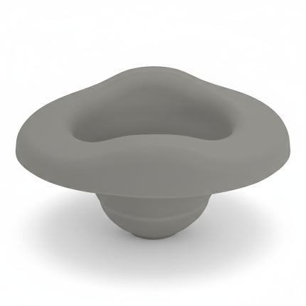 Wkład silikonowy składany z ochronią na nocnik, szary / Potette Plus